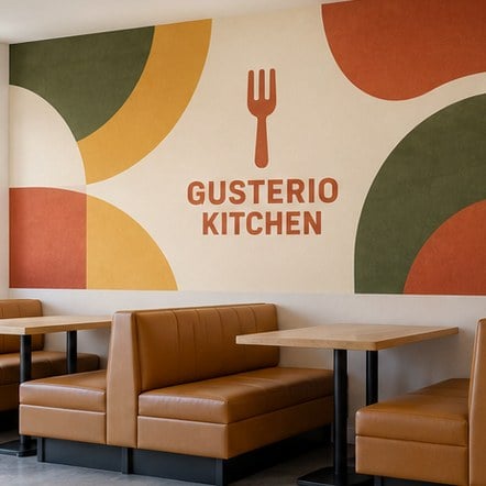Custom Restaurant Feature Wall Murals